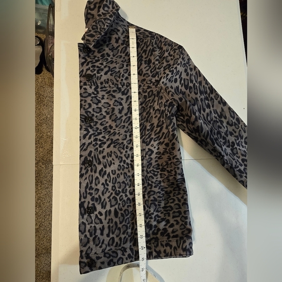 D & Co Women's Animal Print Denim Jacket Size Small - Picture 6 of 11